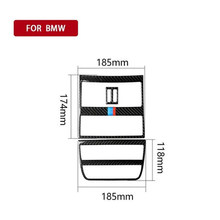 Carbon Fiber Decorative Sticker for BMW 5 Series Rear Outlet