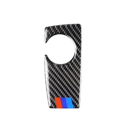 Carbon Fiber Decorative Sticker for BMW Handbrake Panel, Right-Hand Drive – carbon fiber look handbrake trim with BMW M stripe