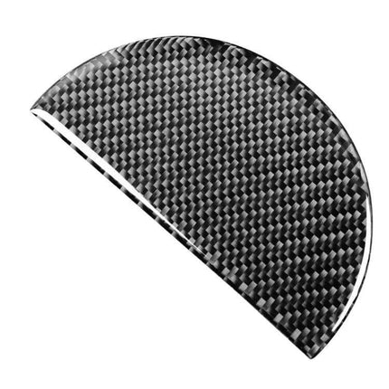 2 in 1 Carbon Fiber Gear Decorative Sticker for Jeep Wrangler JK 2007-2010 — semicircle carbon fiber gear shift accent, peel-and-stick trim