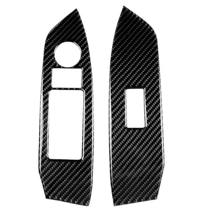 Carbon Fiber Decorative Sticker for Mazda CX-5 2017-2018 Right Drive - black carbon fiber door panel trim set