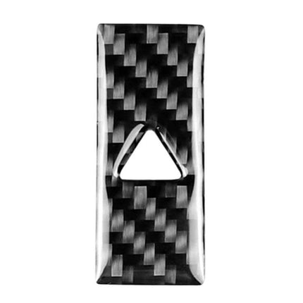 Carbon Fiber Warning Light Decorative Sticker for Mazda CX-5 - close-up carbon fiber triangular warning light decal for 2017-2018 CX-5 exterior