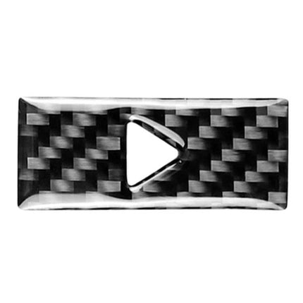 Carbon Fiber Warning Light Decorative Sticker for Mazda CX-5 - black carbon fiber triangle seatbelt cover accent
