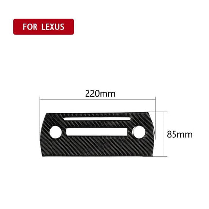 Carbon Fiber Decorative Sticker for Lexus Car Interiors - 220x85mm carbon fiber dashboard trim with cutouts