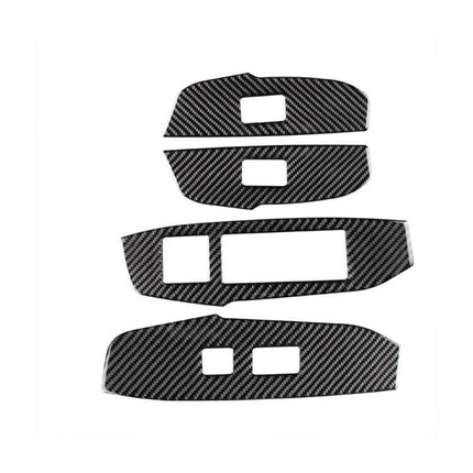 Carbon Fiber Decorative Sticker for Lexus NX Window Lift carbon fiber pattern window switch trim set, easy-install interior upgrade