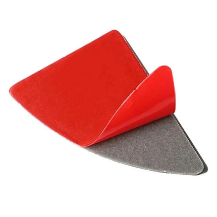 Carbon Fiber Glove Box Decorative Sticker for Lexus IS Series 2006-2012 - red adhesive trim sample showing peelable backing