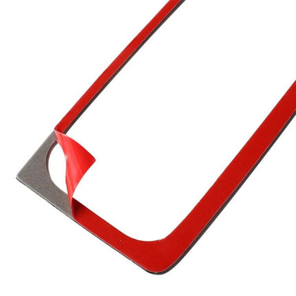 Carbon Fiber Middle Air Outlet Decorative Sticker for Lexus Models - red-backed adhesive trim piece for dashboard vent