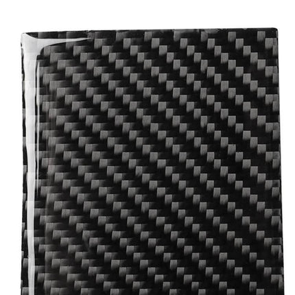 Carbon Fiber Decorative Sticker for Lexus IS Cup Holder Panel - black carbon fiber texture decal for cup holder trim