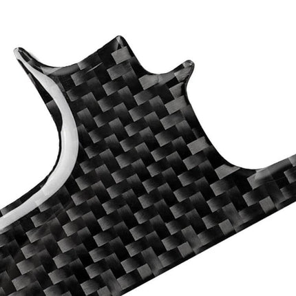 Carbon Fiber Decorative Sticker for Lexus IS Gear Shift - close-up textured carbon fiber overlay for gear shifter trim