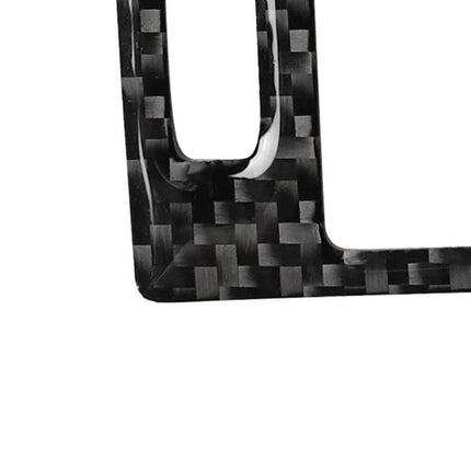 Carbon Fiber Decorative Sticker for Audi A6, S6, C7, and A7 Vehicles — close-up of textured carbon fiber corner accent