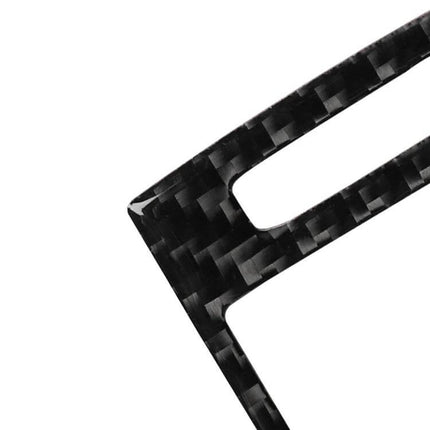 Carbon Fiber Decorative Sticker for Audi A6, S6, C7, and A7 Vehicles — close-up of black carbon fiber trim piece for dashboard customization