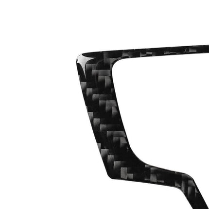 Carbon Fiber Decorative Sticker for Audi Interior Panels - close-up of black woven carbon fiber texture and edge detail