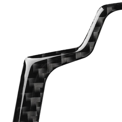 Carbon Fiber Decorative Sticker for Audi Interior Panels - close-up carbon fiber texture trim piece for dashboard or door panel