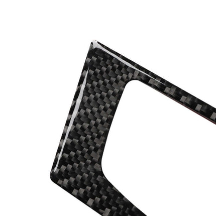 Carbon Fiber Decorative Sticker for Audi A6 Right Drive Interior - close-up glossy carbon fiber trim piece for 2012-2018 Audi A6