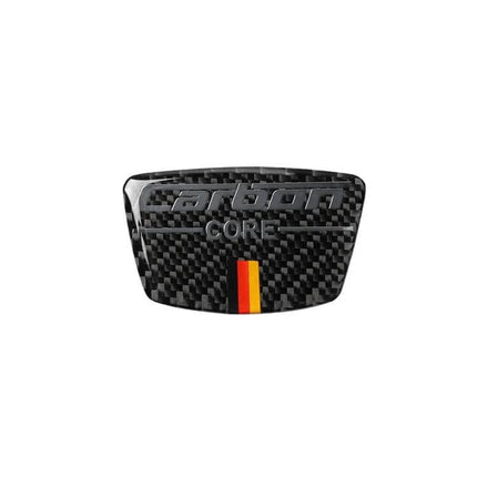 German Flag Pattern Carbon Fiber Decorative Sticker for Audi TT Doorpost - carbon fiber doorpost decal with small German flag stripe