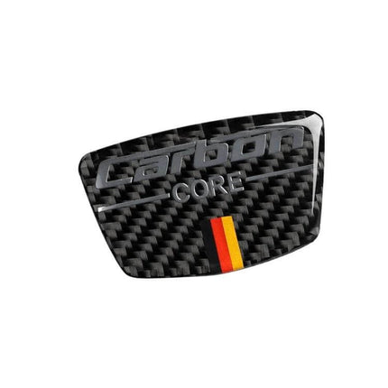 German Flag Pattern Carbon Fiber Decorative Sticker for Audi TT Doorpost - carbon fiber doorpost decal with small German flag stripe