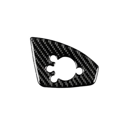 Decorative Carbon Fiber Sticker for Audi TT Door Buttons – glossy carbon fiber trim for door button panel, easy peel-and-stick interior upgrade