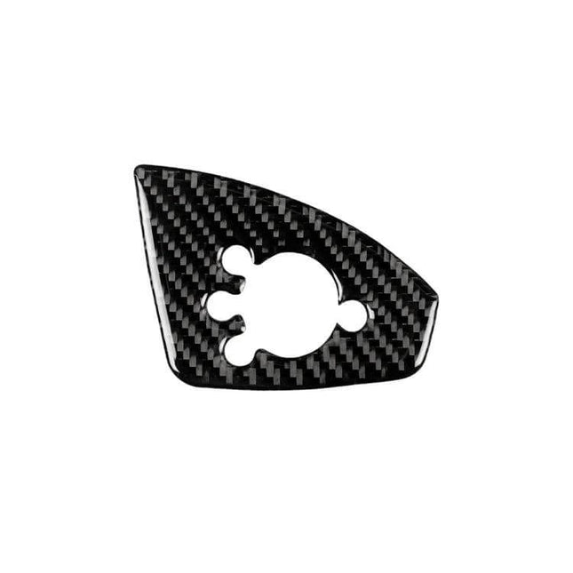 Decorative Carbon Fiber Sticker for Audi TT Door Buttons – glossy carbon fiber trim for door button panel, easy peel-and-stick interior upgrade