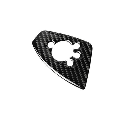 Decorative Carbon Fiber Sticker for Audi TT Door Buttons - black carbon fiber finish door button trim