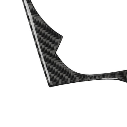 Carbon Fiber Decorative Sticker for Audi TT Interior, close-up of textured carbon fiber trim piece for car dashboard accent