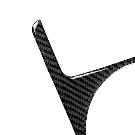 Carbon Fiber Decorative Sticker for Audi TT Interior — close-up of glossy black carbon fiber trim piece for interior customization