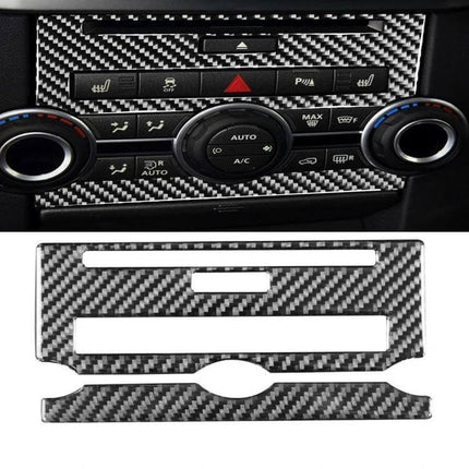 Decorative Carbon Fiber Sticker for Land Rover Discovery 4 Panel installed on center console controls for 2010-2016 Discovery 4