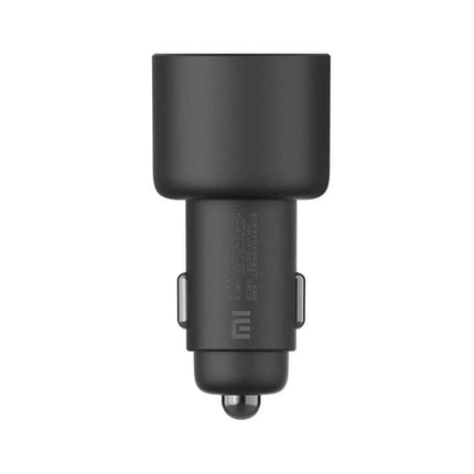 Xiaomi Car Charger With USB-C And USB-A Ports For On-The-Go Charging — compact black dual-port car charger, USB-C 20V/5A and USB-A 5V/3A or 9V/2A, 68W shared output