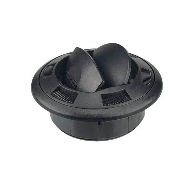 Universal AC Vent 100x75mm Replacement Part for Vehicles black ABS round adjustable in-cab air vent for motorhomes buses yachts
