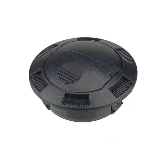 Universal AC Vent 100x75mm Replacement Part for Vehicles black ABS round in-cab vent for motorhomes buses yachts - ready-to-install, adjustable airflow