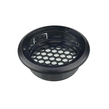 Universal AC Vent 100x75mm Replacement Part for Vehicles - black ABS round vent with honeycomb grille for motorhomes buses yachts