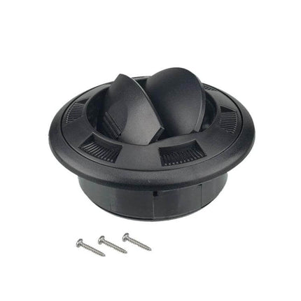 Universal AC Vent 100x75mm Replacement Part for Vehicles black ABS round adjustable vent for motorhomes buses yachts