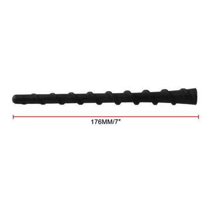 Car Thread Antenna Aerial for AM/FM Radio Reception - 176mm black flexible rubber and metal replacement antenna