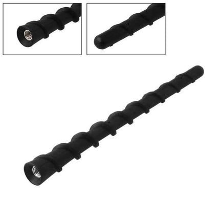 Car Thread Antenna Aerial for AM/FM Radio Reception black flexible rubber and metal threaded car antenna for improved signal