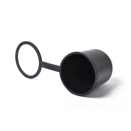 Plastic Tow Ball Cover for Everyday Vehicle Towing Maintenance - black 50mm protective cap with tether to prevent dirt, moisture and rust