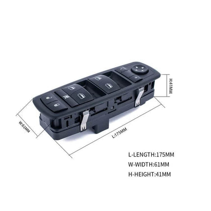 Dodge/Chrysler Window Master Control Switch Replacement black plastic master switch panel for minivan driver window controls