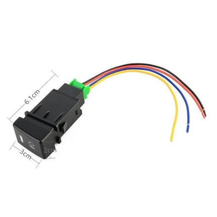 Isuzu Fog Light Switch With Cable Easy Front Panel Install black switch with wiring harness for retrofit replacement