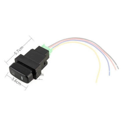 Fog Light On Off Button Switch For Mitsubishi Front Panel - cable-free replacement switch with wires, fits standard front-panel hole