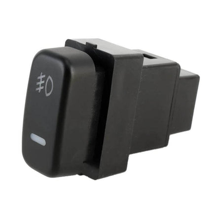 Fog Light On-Off Switch For Mitsubishi With Cable - black plastic dash-mounted fog light switch with cable, press-fit replacement