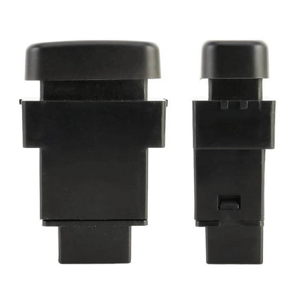 Fog Light On-Off Switch For Mitsubishi With Cable black plastic replacement switch front and side view