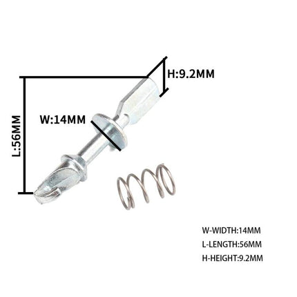 Repair Kit for Volkswagen Golf Door Locks in Daily Vehicle Maintenance - door lock latch pin and spring, dimensions W:14mm L:56mm H:9.2mm