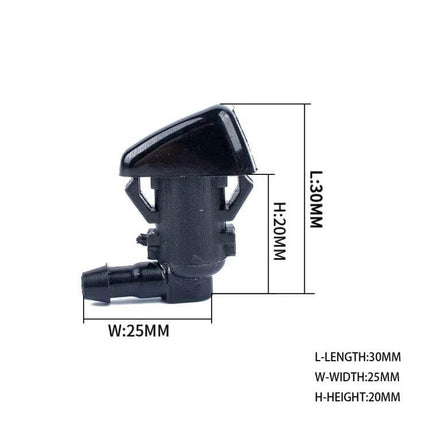 Two Pack Windshield Washer Nozzles Replacement For Jeep Grand Cherokee - black 30x25x20mm washer nozzle replacement for clear windshield spray