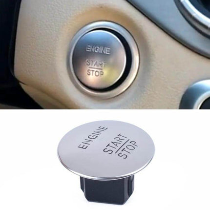 Push Button Start Keyless Car Button Silver For Everyday Driving - silver OEM-style engine start stop replacement for Mercedes-Benz interiors