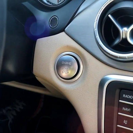 Push Button Start Keyless Car Button Silver For Everyday Driving - silver Mercedes-Benz replacement start/stop button with durable plastic finish