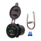 4.2A Voltmeter + 60cm Cable(Green Light) / Green Light