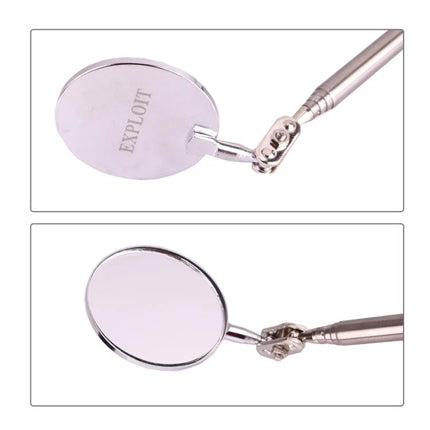 Compact Telescoping Mirror for Inspecting Car Undercarriage at Home - stainless steel extendable inspection mirror