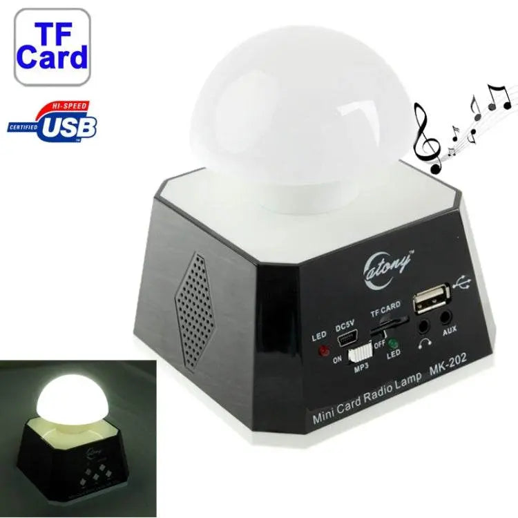 CT-0019 Multi LED Lights Speaker with FM Radio and TF Card