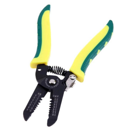 Cable Stripper Tool Portable For Everyday Wiring Tasks compact 8x3x2cm hand tool with green yellow ergonomic handles for electricians