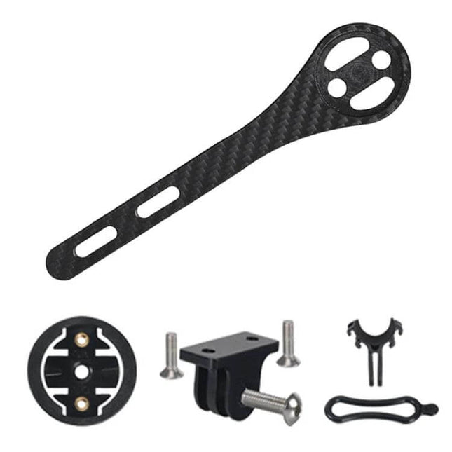 Carbon Fiber Road Bicycle Code Table Holder For Garmin Bryton Cateye - lightweight carbon mount with hardware for road and MTB computers