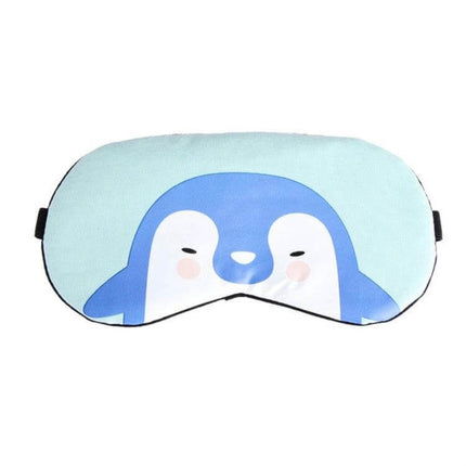 Cartoon Animal Sleep Eye Mask Soft Cotton For Travel blue penguin cartoon sleep eye mask for plane and hotel naps