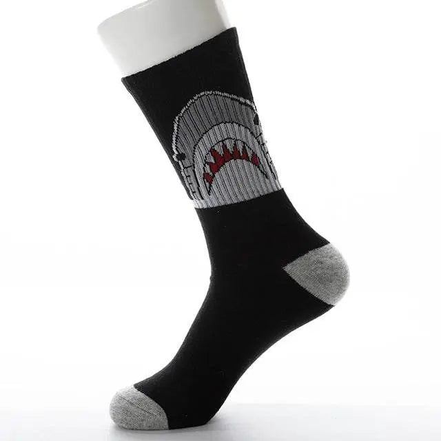 Cartoon Shark Socks Funny Fashion Cotton Socks For Everyone