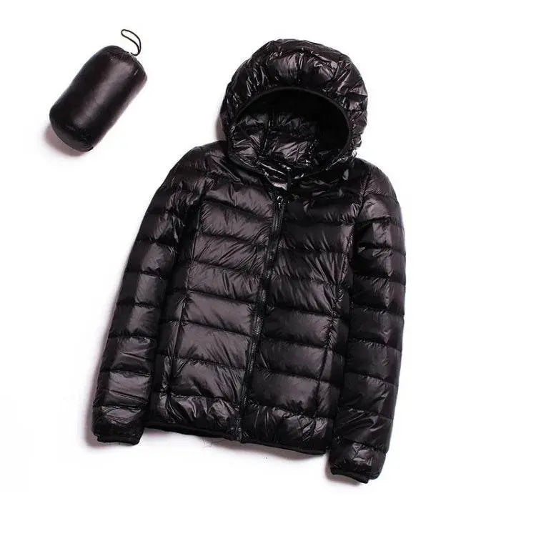 Casual Ultra Light White Duck Down Jacket Women Warm Coat